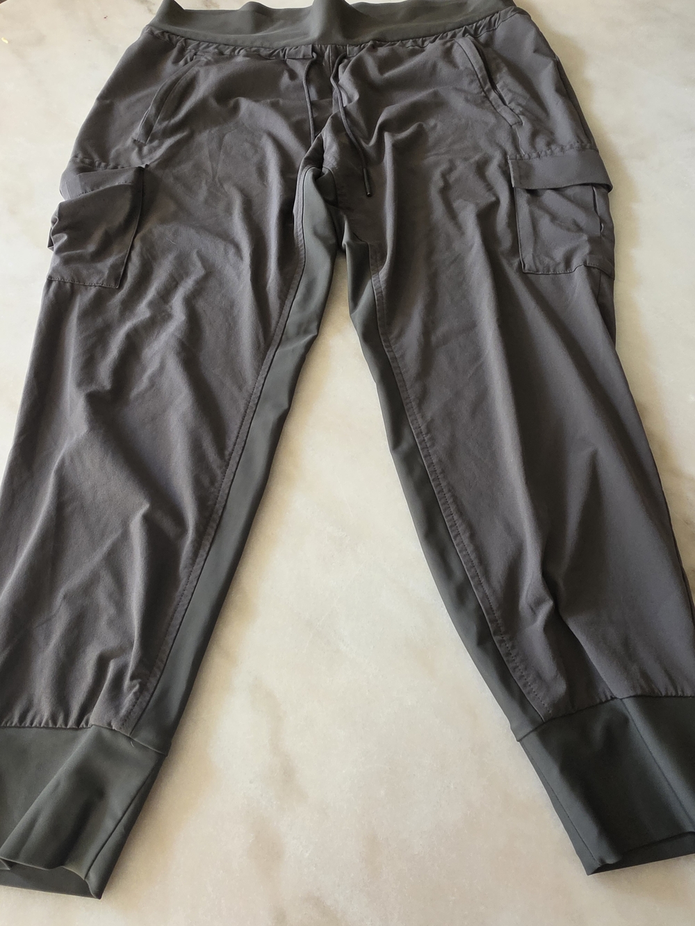 Athleta Dark Gray Cargo Jogger Track Pants